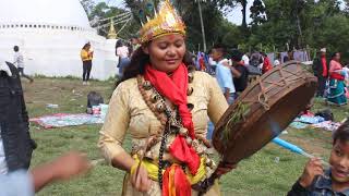 Tamang shaman (bonpo) perform at Temal kavre Nepal.