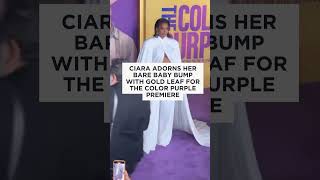 “Ciara Stuns at ‘The Color Purple Premiere with Golden Baby Bump Adornment! #Ciara