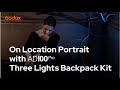 Godox: On-location portrait using #AD100Pro three lights backpack kit with Ky Luu