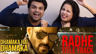 Radhe Title Track Reaction | Radhe - Your Most Wanted Bhai | Salman Khan & Disha Patani| Sajid Wajid
