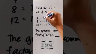 How To Find The Gcf Greatest Common Factor Mathhelp Maths Gcf