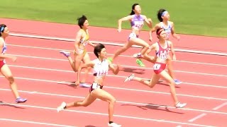 2015インターハイ陸上 女子200m準決勝3組20150801