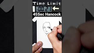 45秒でハンコックを簡単に描く方法【How to Draw Hancock】