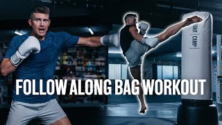 FULL Follow Along Bag Workout w/ MMA Fighter "Wonderboy" Thompson