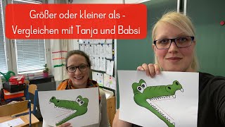 Größer oder kleiner als - Vergleichen mit Tanja und Babsi