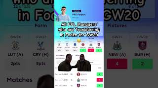 FPL GW20 Transfer Pick ♻️