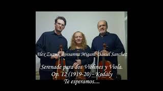 Kodaly Serenade para dos violines y viola