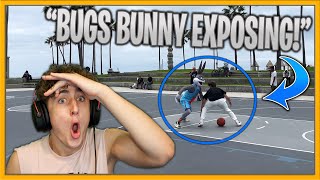 Bugs Bunny 1v1 Basketball at Venice Beach *REACTION*