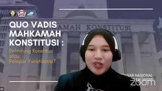 Quo Vadis Mahkamah Konstitusi: Pelindung Konstitusi atau Pelopor Yuristokrasi?