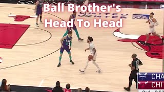 Lonzo Ball And LaMelo Ball Were Trading 3's | Chicago Bulls vs Charlotte Hornets NBA Basketball