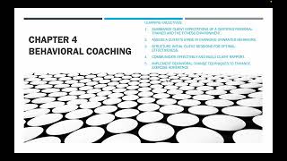 Chapter 4 - Behavioral Coaching | NASM CPT