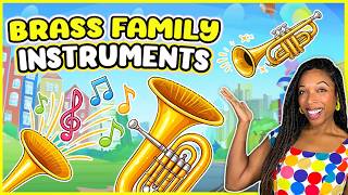 Brass Instruments for Kids | Instrument Families Classroom Lessons | Miss Jessica’s World
