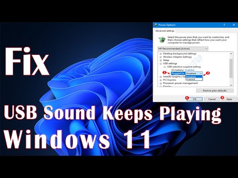 USB Sound Keeps Playing In Windows 11 - How To Fix