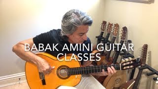 BABAK AMINI GUITAR CLASSES #15, scales, chords and harmony #6