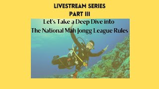 Mastering Mah Jongg | National Mah Jongg League Rules -  Monthly Special Event