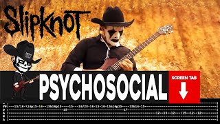 【SLIPKNOT】[ Psychosocial ] cover by Masuka | LESSON | GUITAR TAB