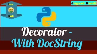 Decorator with docstring || Python tutorial