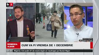 CUM VA FI VREMEA DE 1 DECEMBRIE LA PARADA MILITARĂ_Știri B1TV_1 dec. 2024