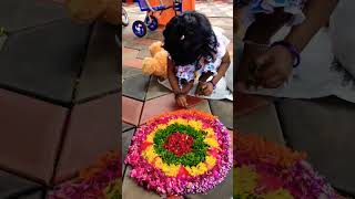 തനുന്റെ ഇന്നത്തെ പൂക്കളം /Thanu/Thanusree/#shorts/#shortvideo