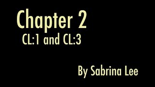 Classified Language: Chapter 2- CL:1 and CL:3