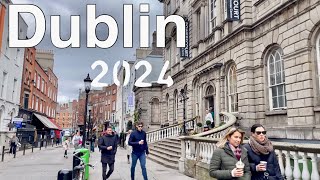 Dublin City Centre walking tour | Stephen's green park walkthrough | William street south 4k walk