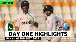 Pakistan vs West Indies 2nd Test DAY 1 Full Match Highlights | PAK vs WI 2nd Test DAY 1 Highlights