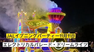 JALイブニングパーティー　エレクトリカルパレード2022年11月11日　東京ディズニーランド　Tokyo Disney land Mickey Mouse  Disney ミッキー\u0026フレンズ