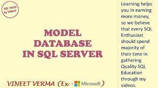 Model Database (Theory) | SQL Server | Database Design | SQL Talks by VINEET