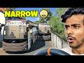 EXTREME NARROW ROAD BUS DRIVE with @NavritGaming8   in Euro Truck Simulator 2 | Cammus C12