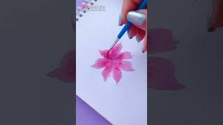 Easy Watercolor Painting Ideas for beginners || Flower painting   #Shorts