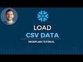Load CSV data to create a new table in Snowflake
