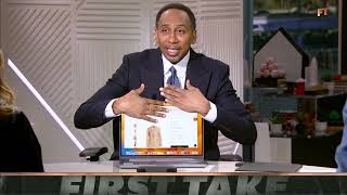 Stephen A. EXPOSES Molly Qerim for her laptop browsing on First Take! 😂