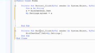 Make a text saving application in vb 2008