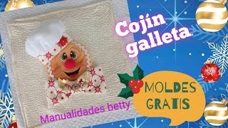 DIY COOKIE PILLOW (FREE MOLDS) #DIYNAVIDAD #FREEMOLDS #HANDMADE #CHRISTMAS #CRAFTS