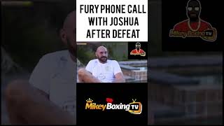 TYSON FURY DETAILS SPEAKING WITH JOSHUA AFTER LOSS #boxing