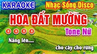 Hoa Đất Mường Karaoke Disco Tone Nữ | Beat Hay Dễ Hát | PVQ Karaoke