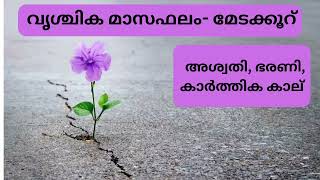 വൃശ്ചിക മാസഫലം - മേടക്കൂർ ( അശ്വതി, ഭരണി, കാർത്തിക കാൽ )