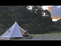 WINTER Camping in a COZY HOT TENT by the RIVER - NZ