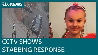 CCTV shows police rushing to scene after Lilia Valutyte, 9, fatally stabbed | ITV News