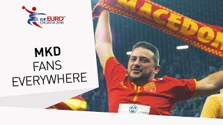 Macedonians' fans cheer up for their team | Men's EHF EURO 2018