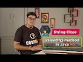 Java String valueOf() method | What is the valueOf () method in Java?