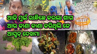 ଆଜି ମୁଇଁ ରାନ୍ଧିଛେ କରଲା ଶାଗ ଆଉ କାଣା କାଣା କରିଥିଲି ଜେ ଆସୁନ୍ ଦେଖମା Dash family vlogs #sambalpuri video