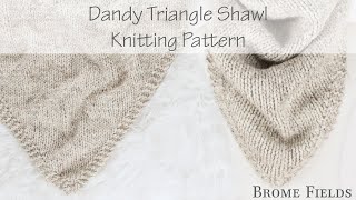 FREE Knitting Pattern Chunky Triangle Scarf Shawl