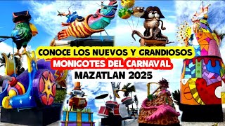 Lo Mas NUEVO del Carnaval Mazatlan 2025 / Espectaculares MONIGOTES en Todo el MALECÓN y PLAYAS