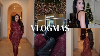 vlogmas ep. 7♡ grwm for holiday events, shopping, christmas day and more