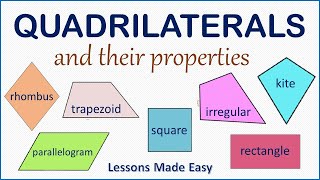 Check out this list of quadrilaterals and their properties.