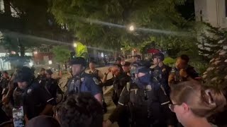 DC police break up pro-Palestine encampment at GWU's campus; several arrests made