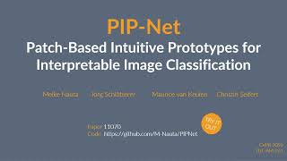 P20 - PIP-Net: Patch-Based Intuitive Prototypes for Interpretable Image Classification