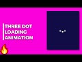 🔥THREE DOT LOADING ANIMATION USING HTML AND CSS🔥|@becodewala #html #css #loading #animations