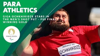 A World Record Throw From Giga Ochkhikdze In The Men's Shot Put F53 🇬🇪 | Paralympic Games